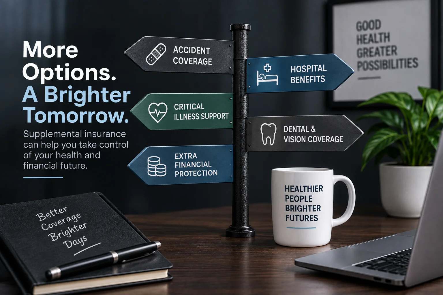 Supplemental insurance options for hospital stays, accidents and unexpected medical expenses